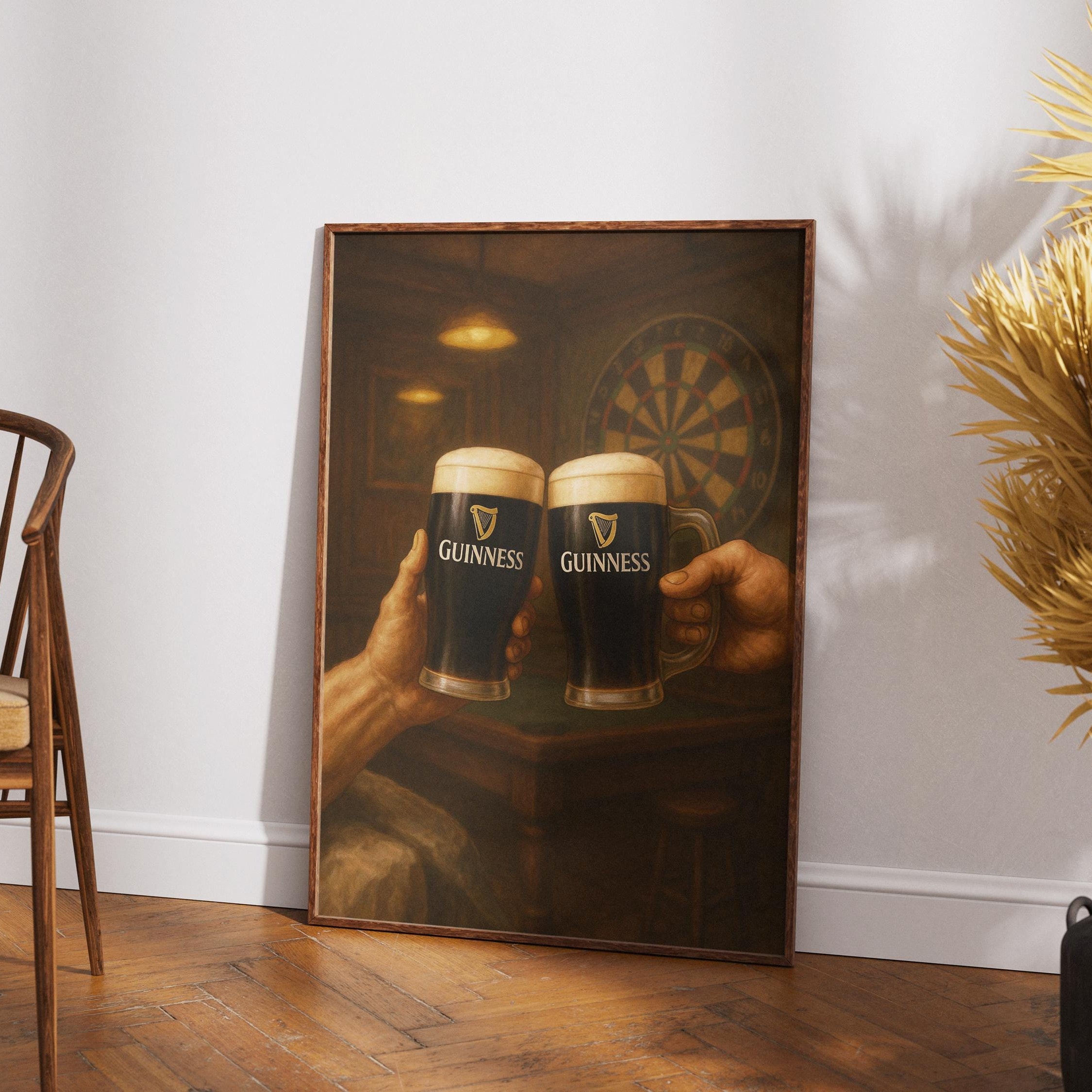 Guinness in hand