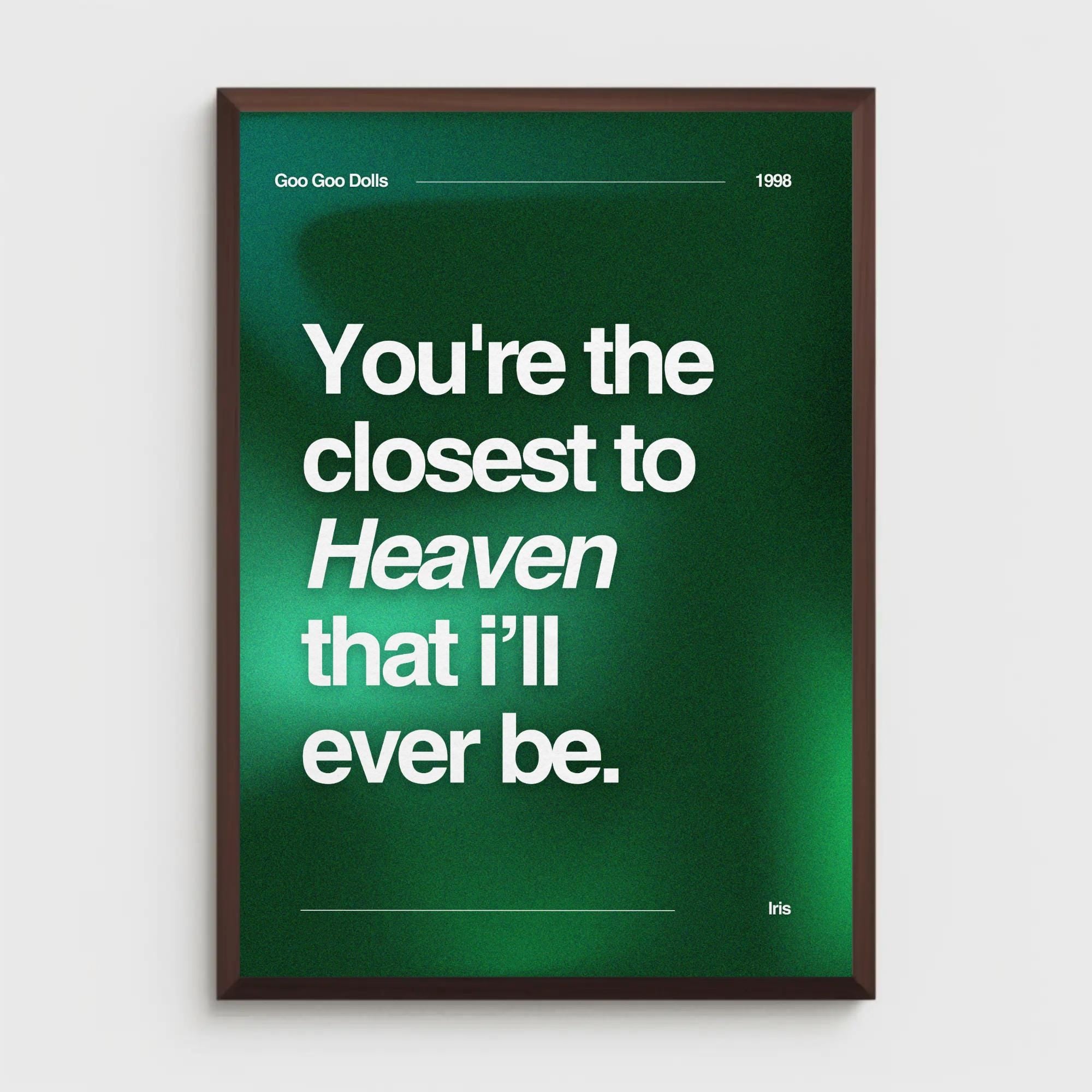Goo Goo Dolls Iris Lyrics