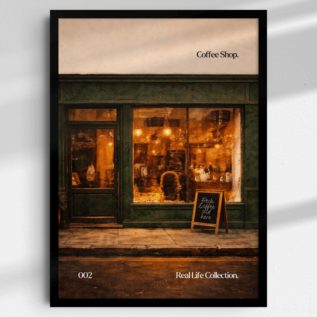 The Coffee Shop Print | 002 | Real Life Collection Series