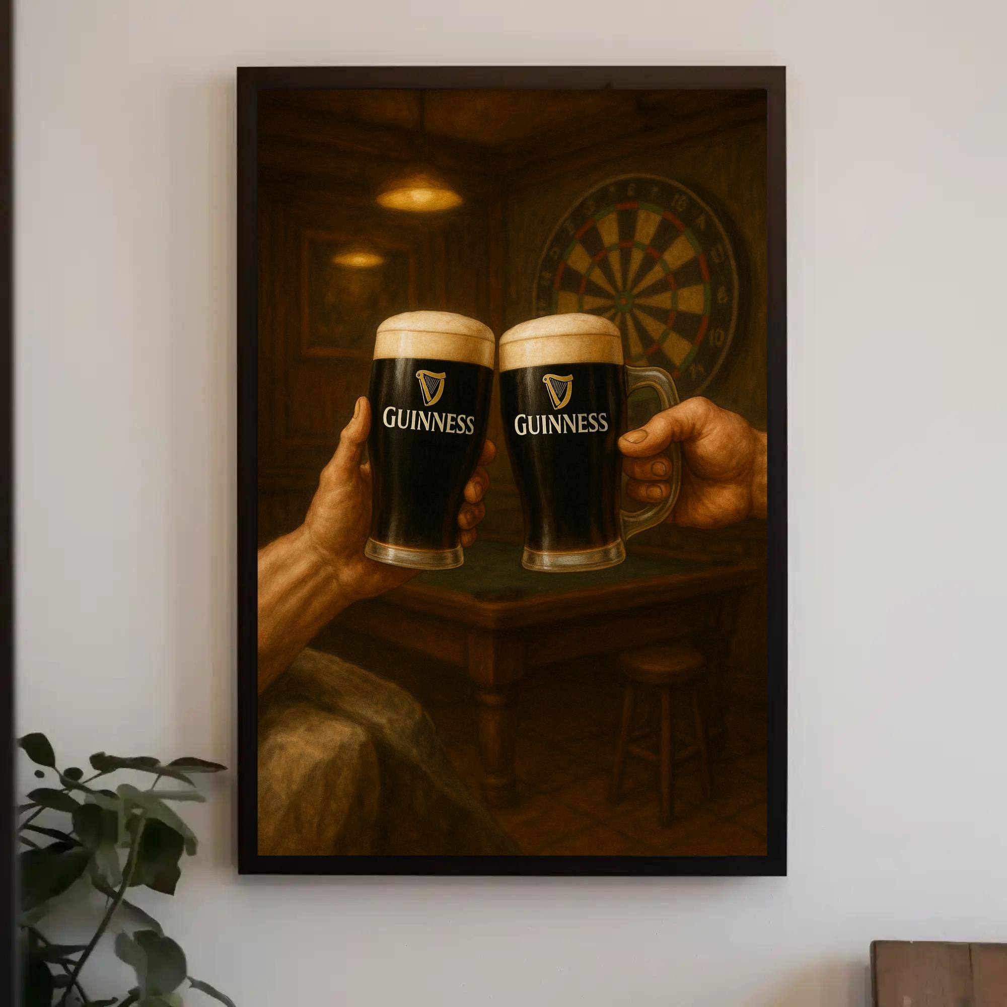 Guinness in hand