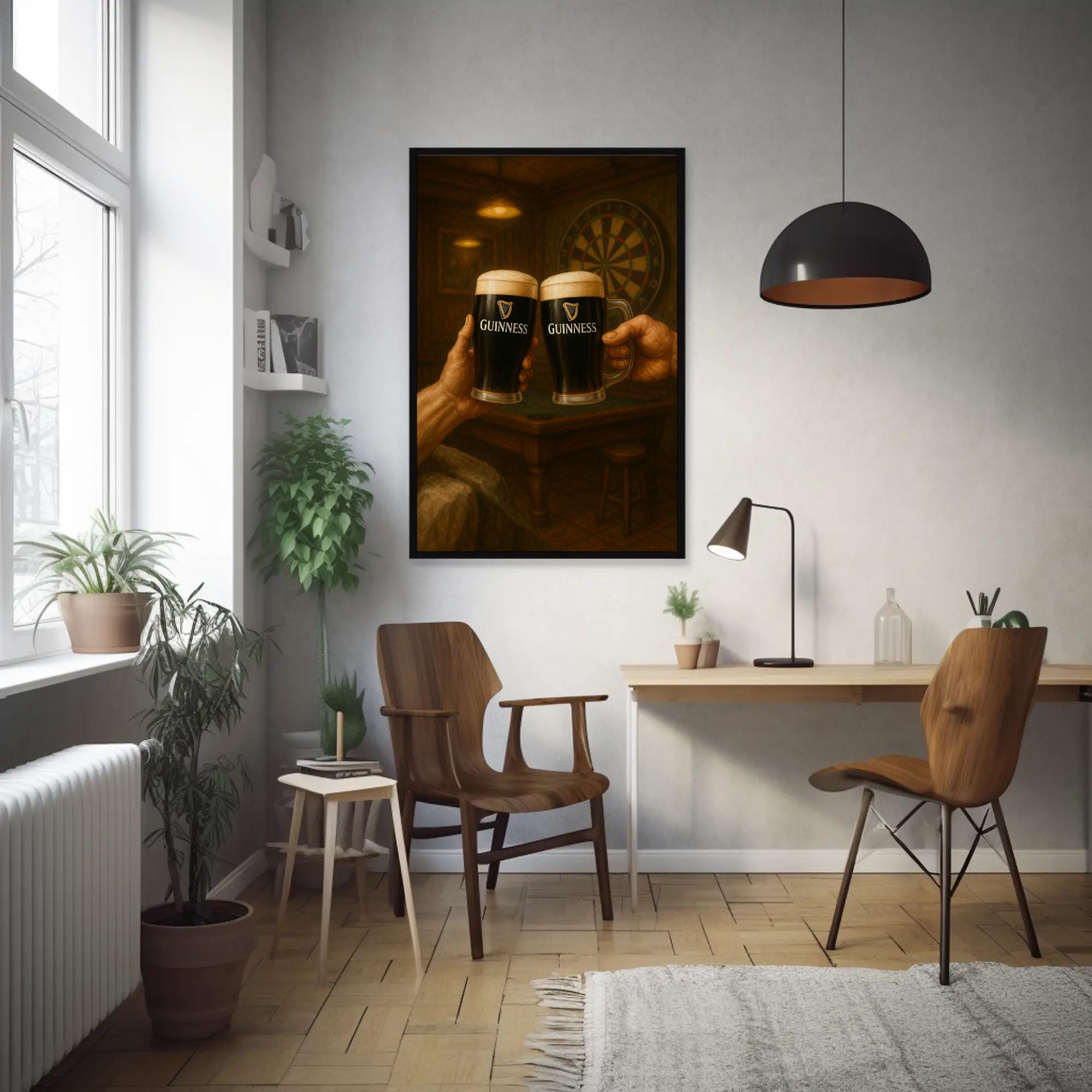 Guinness in hand