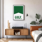 Green Golf Flag