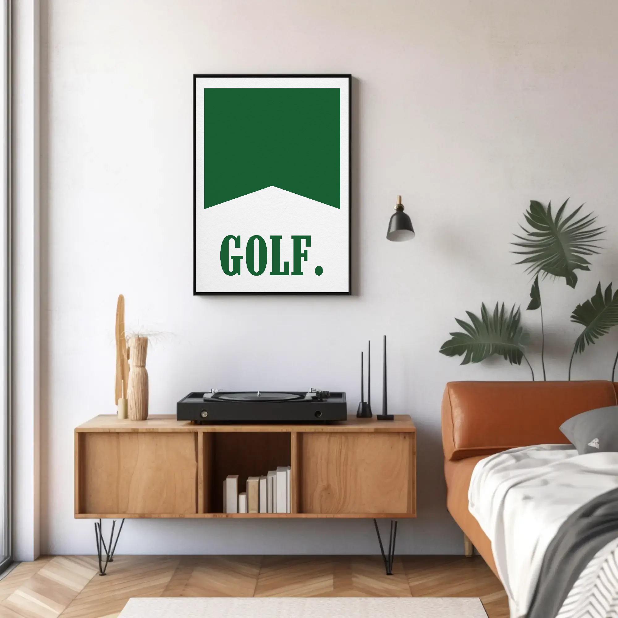 Green Golf Flag