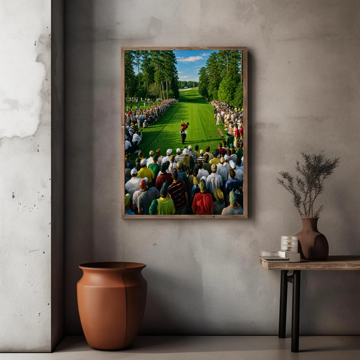Golf. The 18th at Augusta.