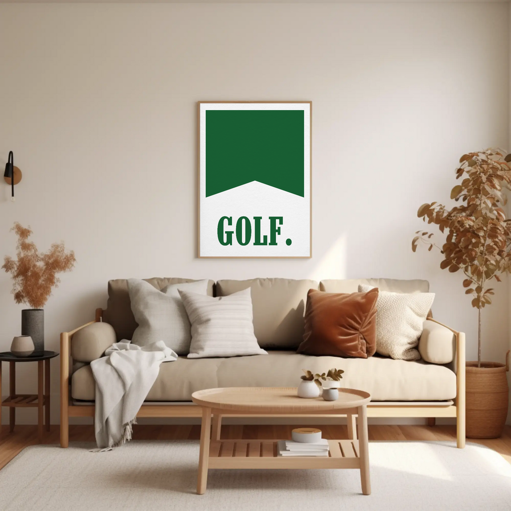 Green Golf Flag
