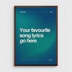 CUSTOM LYRIC PRINT
