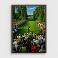 Golf. The 18th at Augusta.