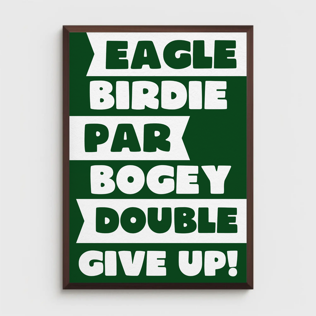 Golf Scoring print