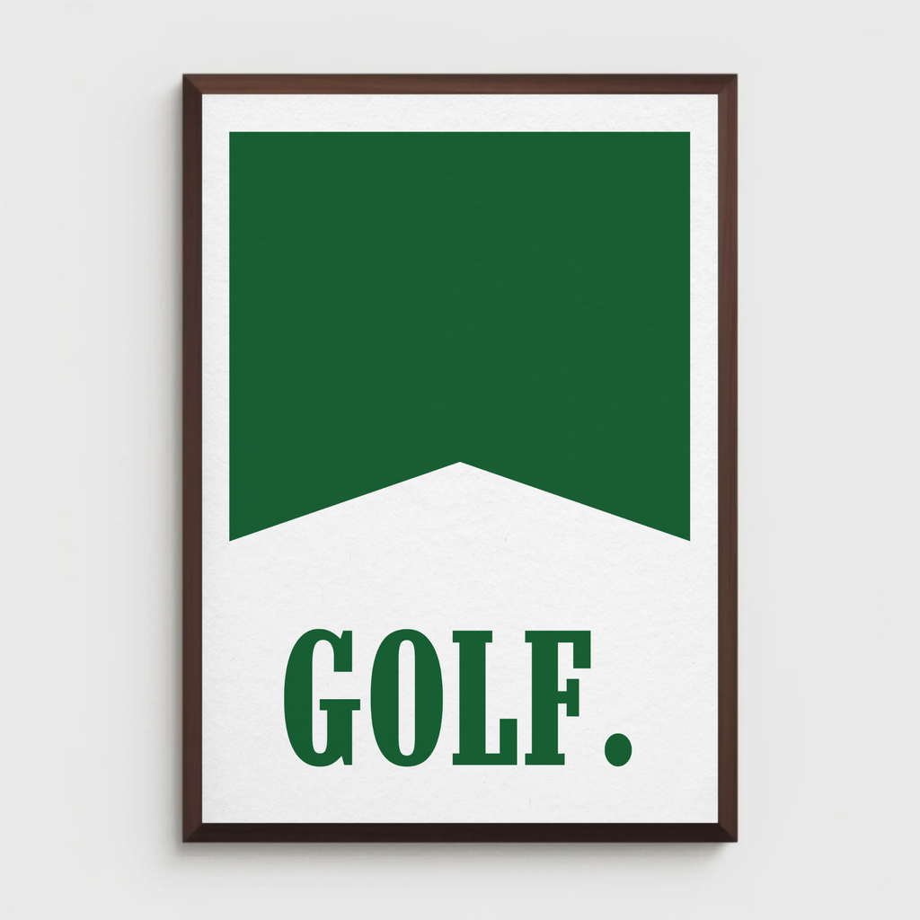 Green Golf Flag