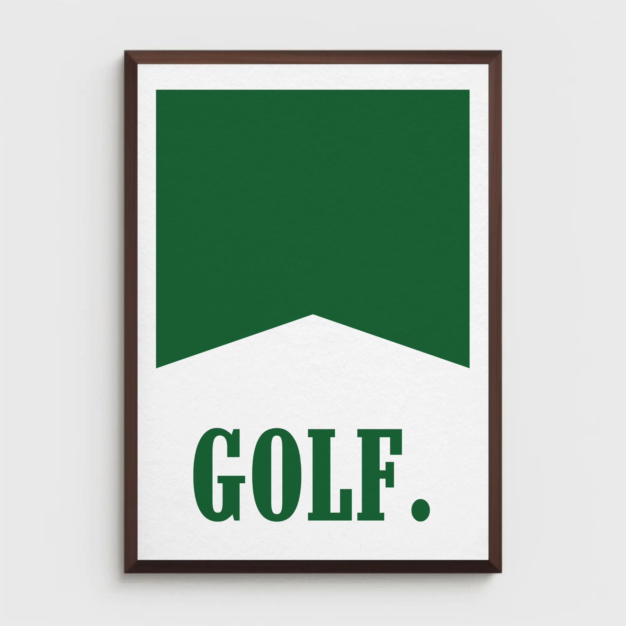 Green Golf Flag