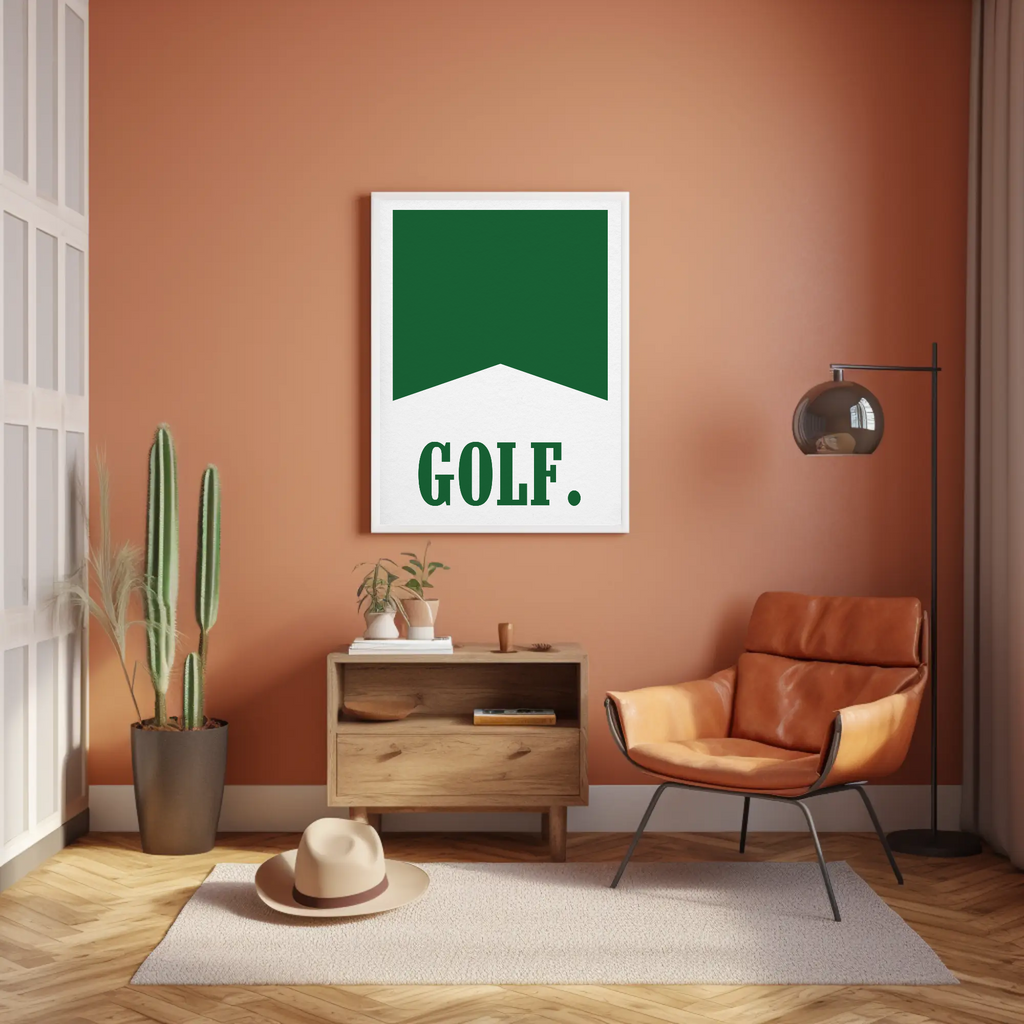 Green Golf Flag