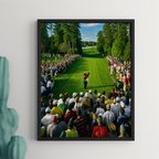 Golf. The 18th at Augusta.