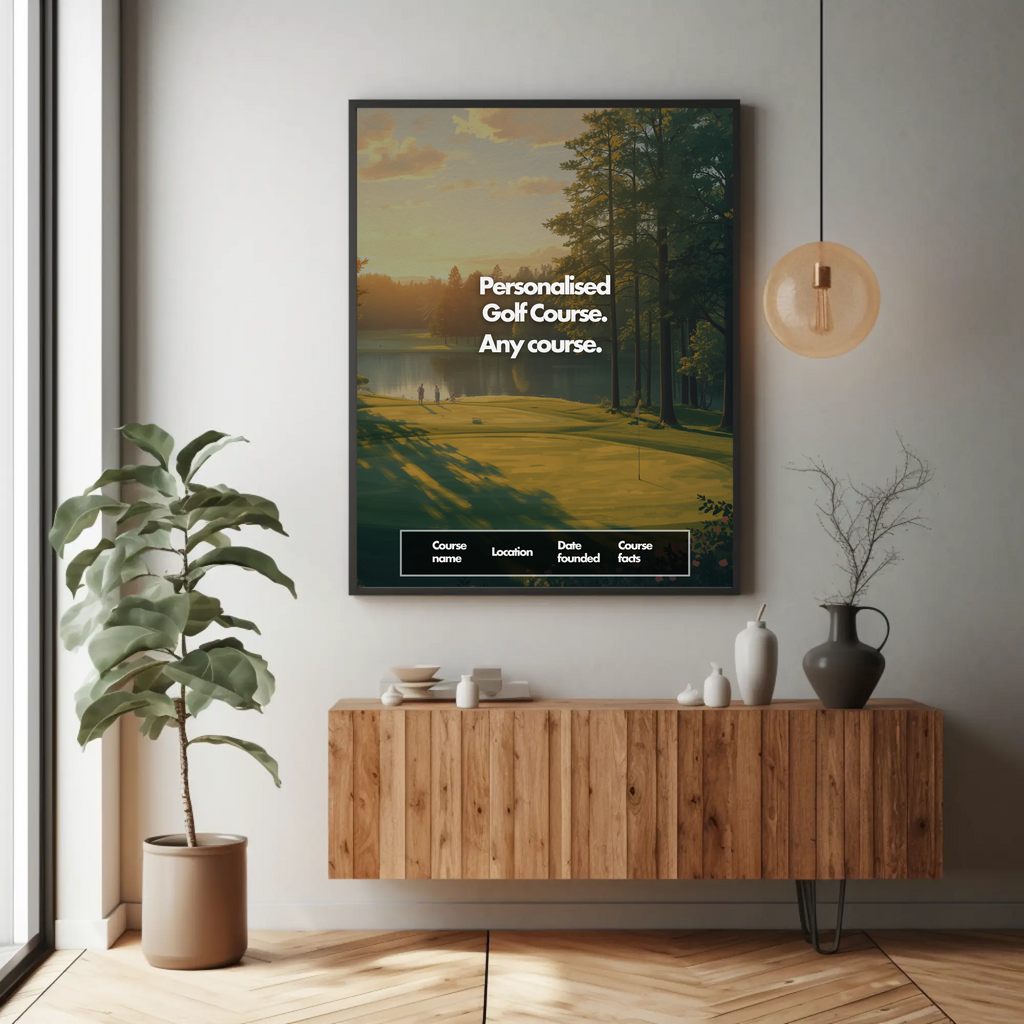 Personalised Golf Print