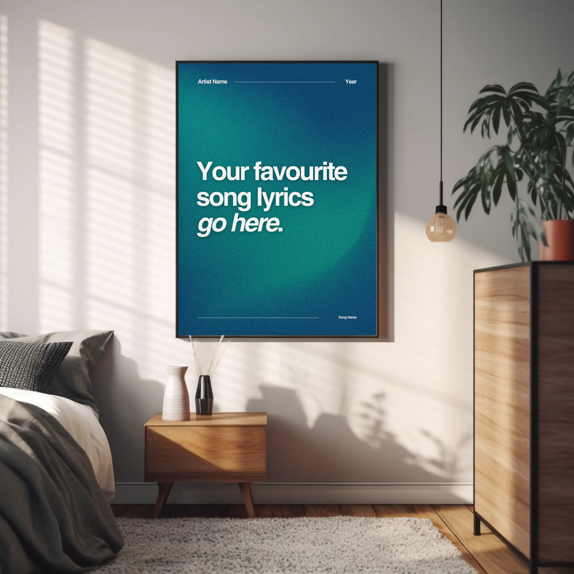 CUSTOM LYRIC PRINT