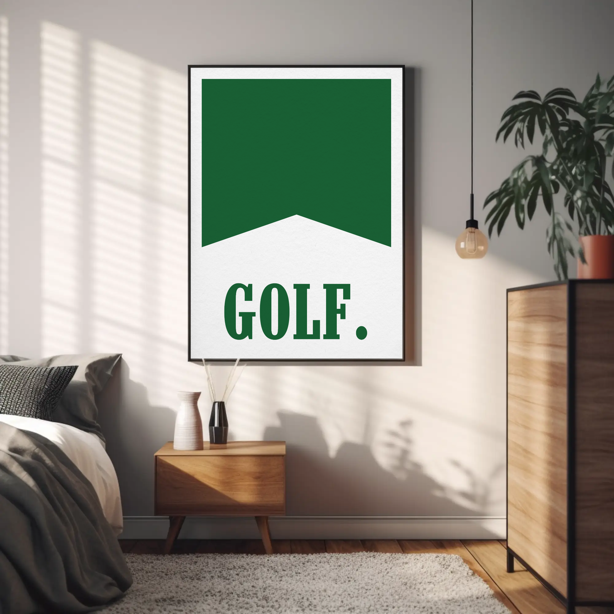 Green Golf Flag