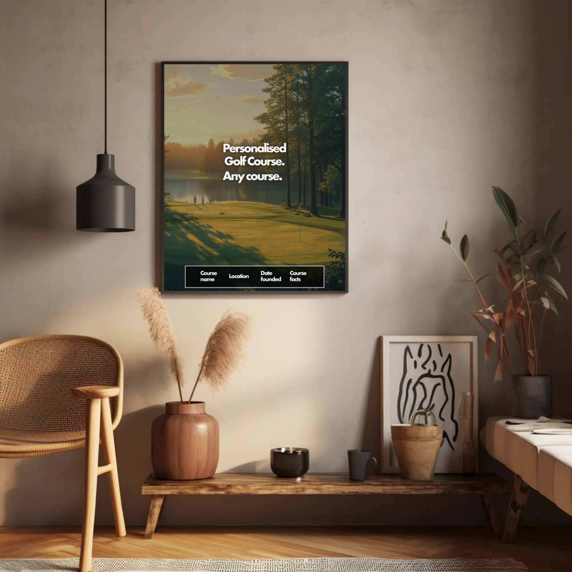 Personalised Golf Print