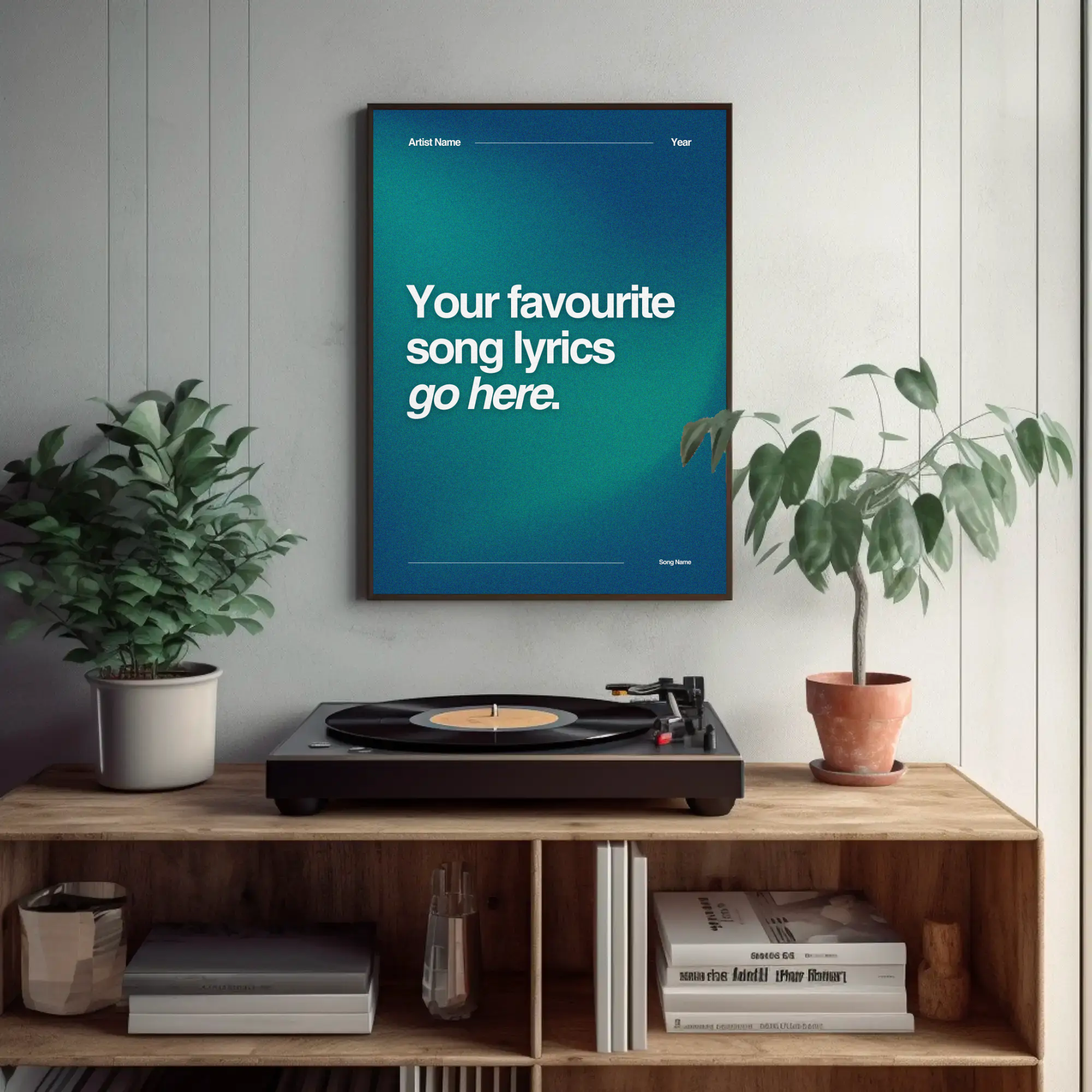 CUSTOM LYRIC PRINT