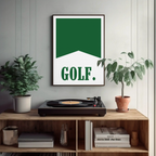 Green Golf Flag