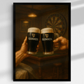 Guinness in hand