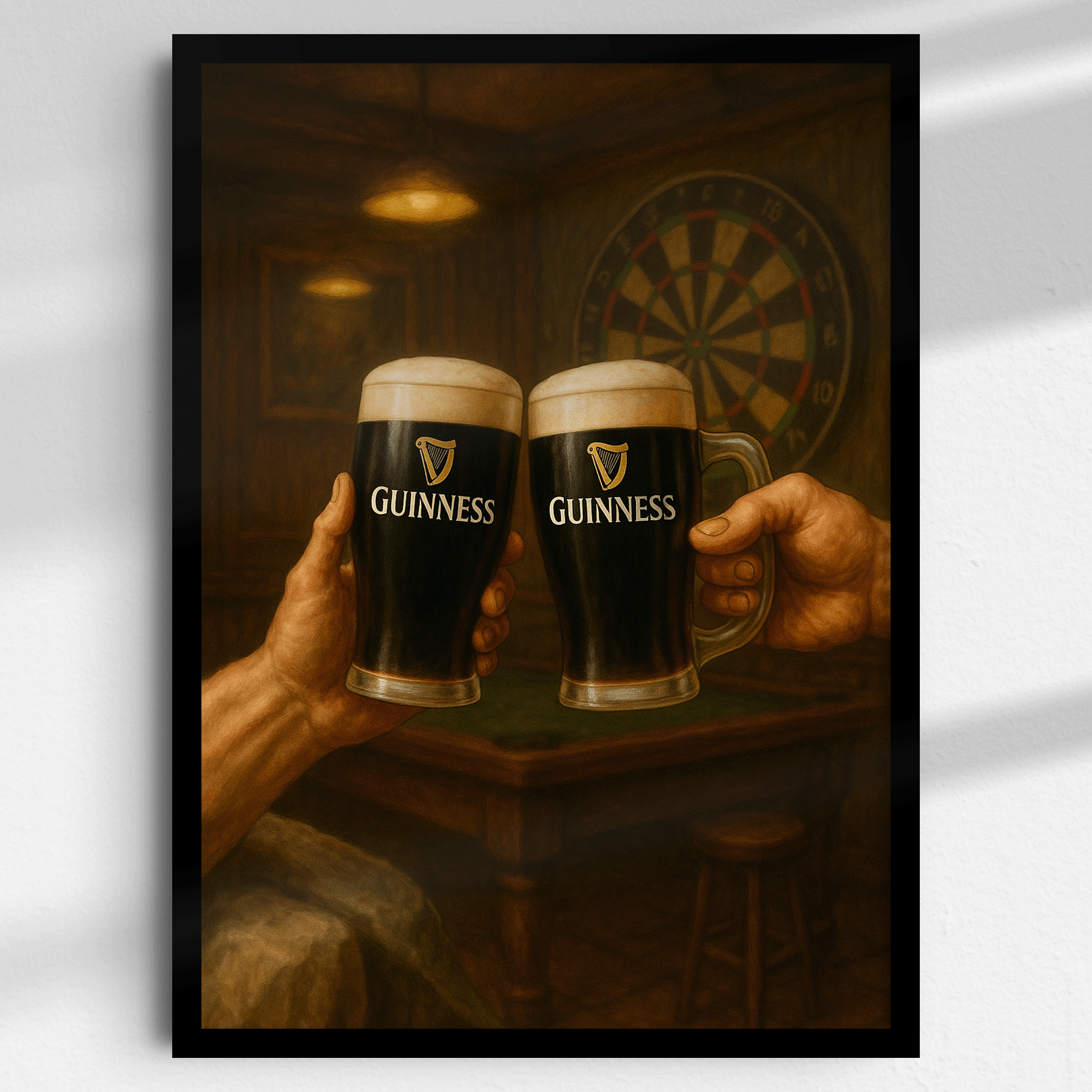 Guinness in hand